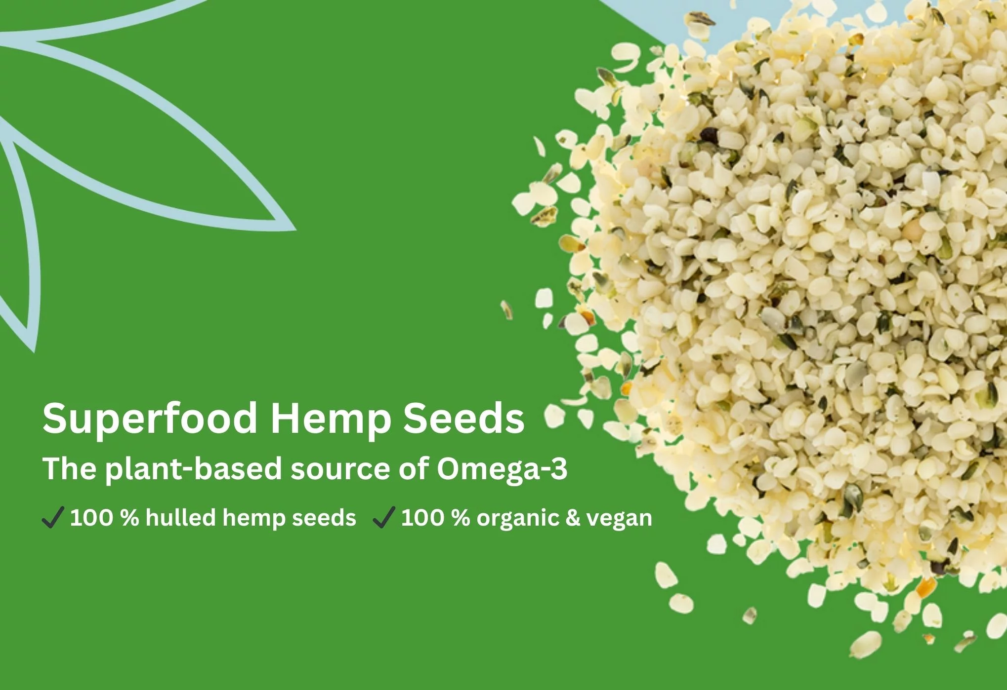 Hulled Hemp Seeds from HANF FARM
Packed with over 30 % plant-based protein and rich in essential nutrients &ndash; the perfect allrounder for your cold kitchen! Enhance salads, smoothies, or bowls and enjoy their delicate, nutty flavor in every bite.