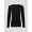 Langarm-Shirt aus Hanf und Bio-Baumwolle: black