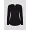 Langarmshirt aus Hanf und Bio-Baumwolle: black