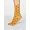 Grayson Spot Stripe Organic Cotton Socken: mustard yellow